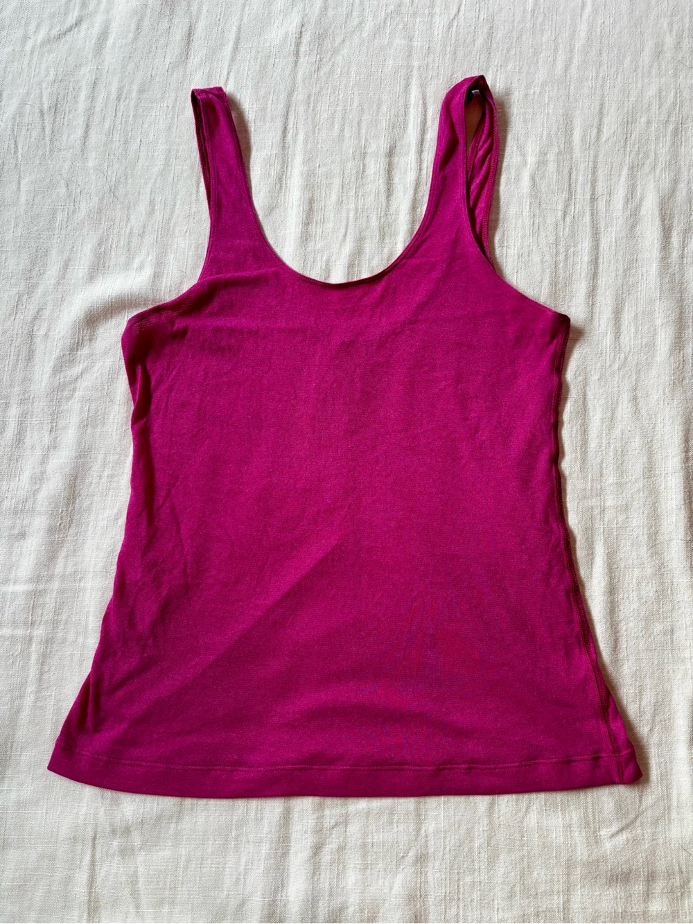 LULULEMON 10 Daily Straight Strap Scoop Neck Tank Top Yoga Workout Shirt - Pink